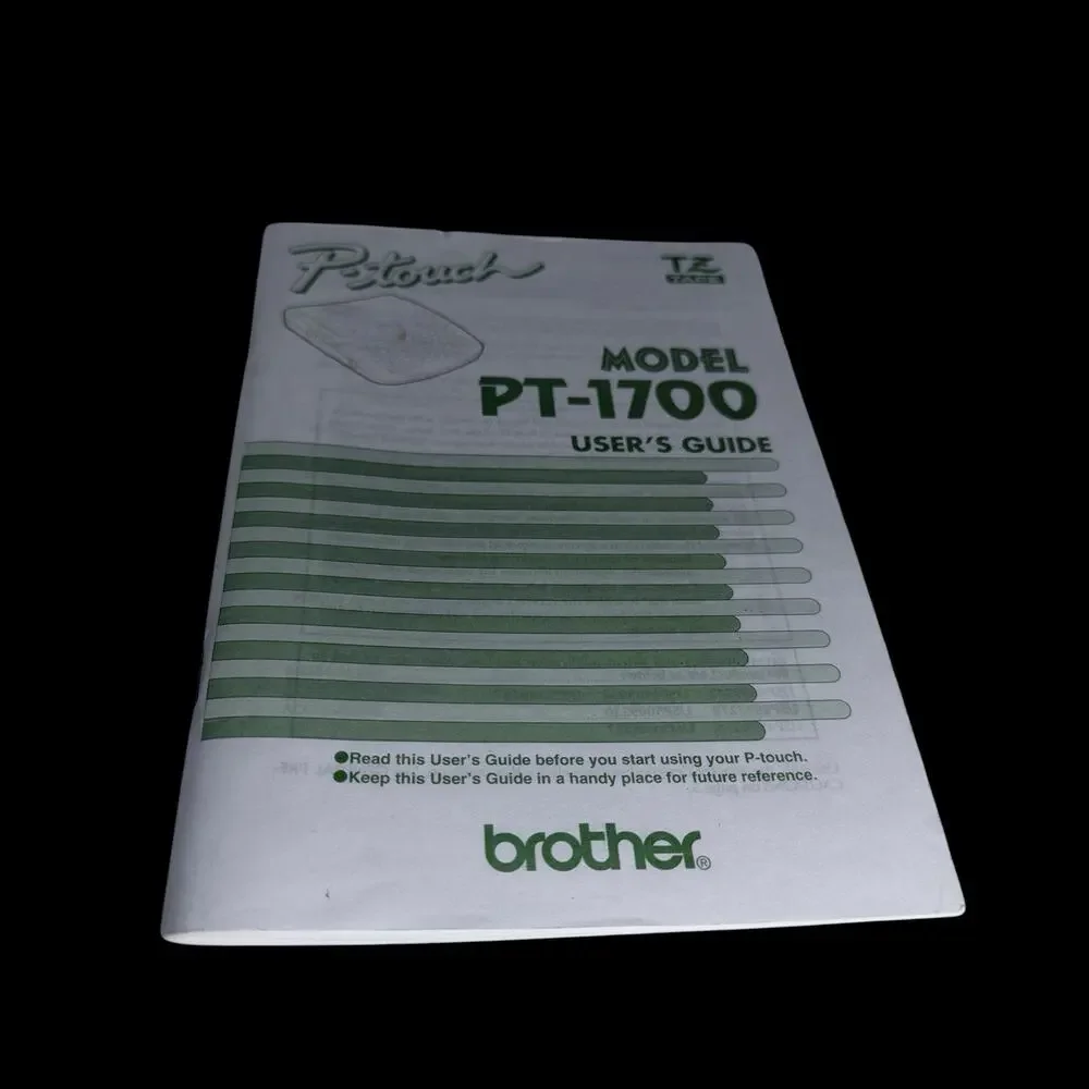 Brother P-Touch PT-1700 Label Maker TZ Tape Tested Working User Guide Portable